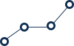 Image of upward trending plot points representing a growing Economy