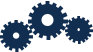 Image of 3 gears illustrating Operational excellence